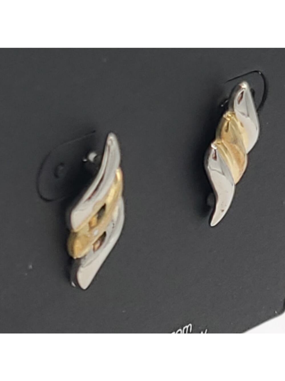 Area Stars Silver Gold Multicolor Wave Post Stud Earrings ~ NEW